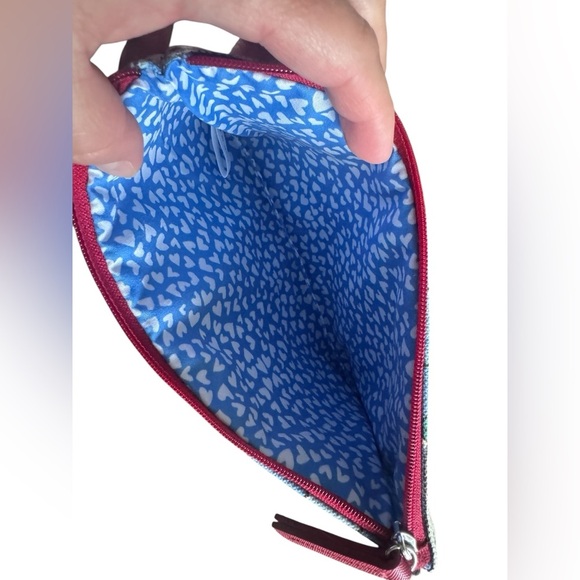 Brighton With Love From Me To You Canvas Zippered Cosmetic Make-Up Case Bag - Picture 6 of 7